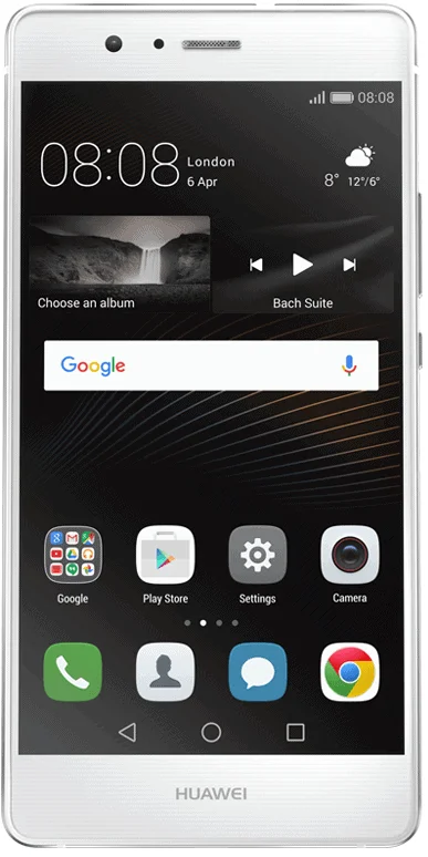 Huawei Smartphone mit beschädigtem Display